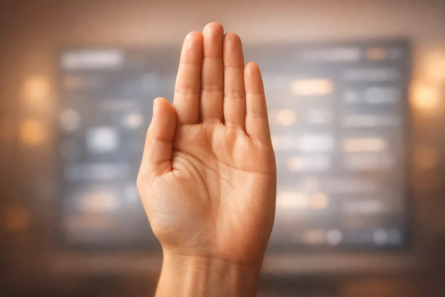 Schützende Hand symbolisiert OASIS Spielersperre und Selbstschutz